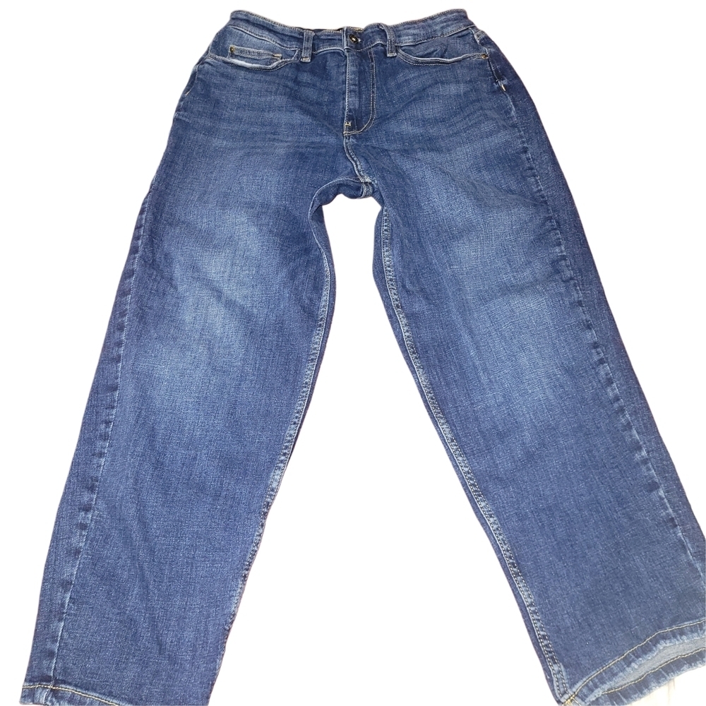 Guess Jaqueline Relaxed Fit Vintage Style High Rise Low Crotch Classic Jeans 28